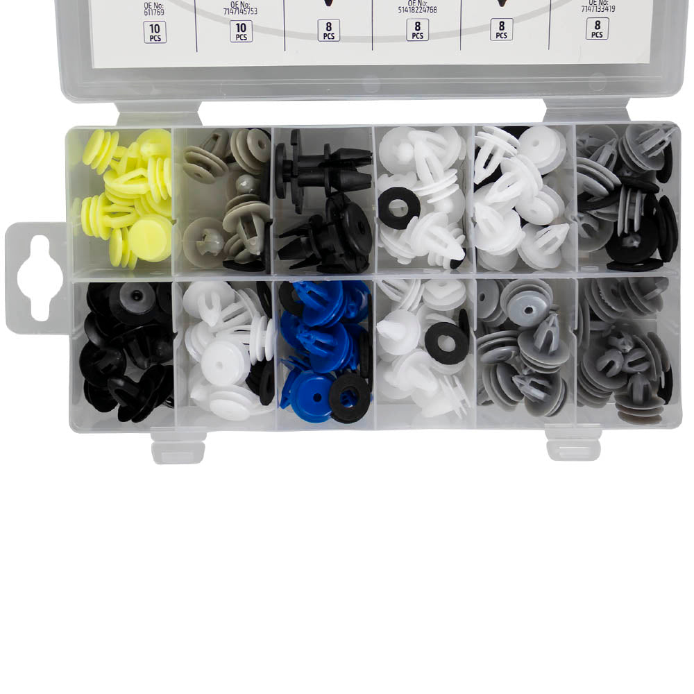 ESTUCHE DE CLIPS BMW/MINI PARA PANEL DE PUERTA/MOLDURA 92PCS