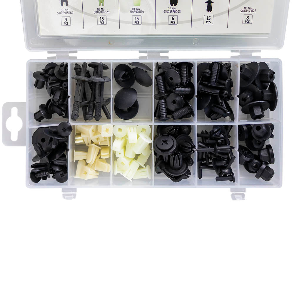 ESTUCHE DE CLIPS BMW/MINI PARA TAPICERÍA 112PCS