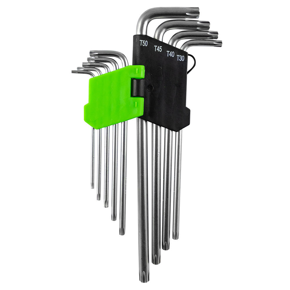 SET OF 9 EXTRA LONG TORX KEYS