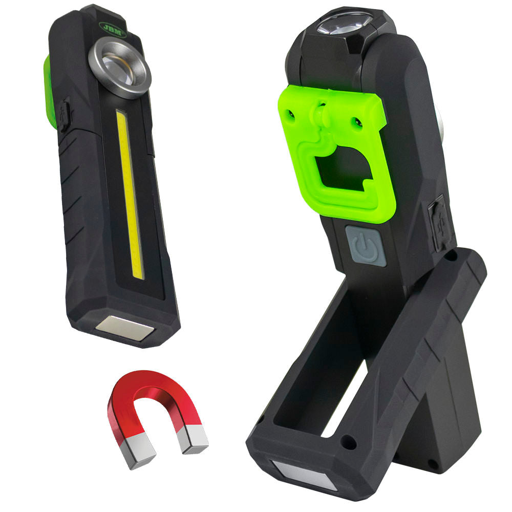 MINI LÁMPARA LED CON BASE ARTICULADA IMANTADA - 300LM