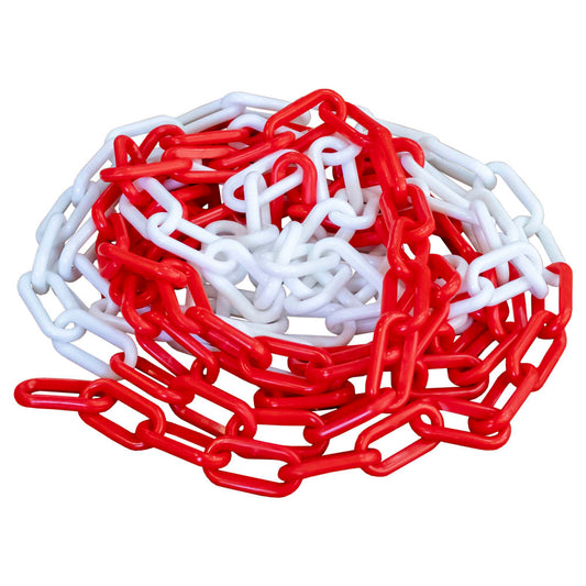 CADENA DE PLÁSTICO 5M - BLANCA / ROJA