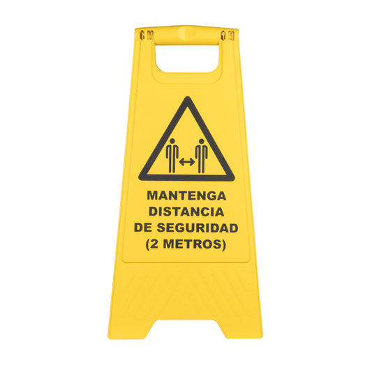 CABALLETE DE ADVERTENCIA - DISTANCIA DE SEGURIDAD
