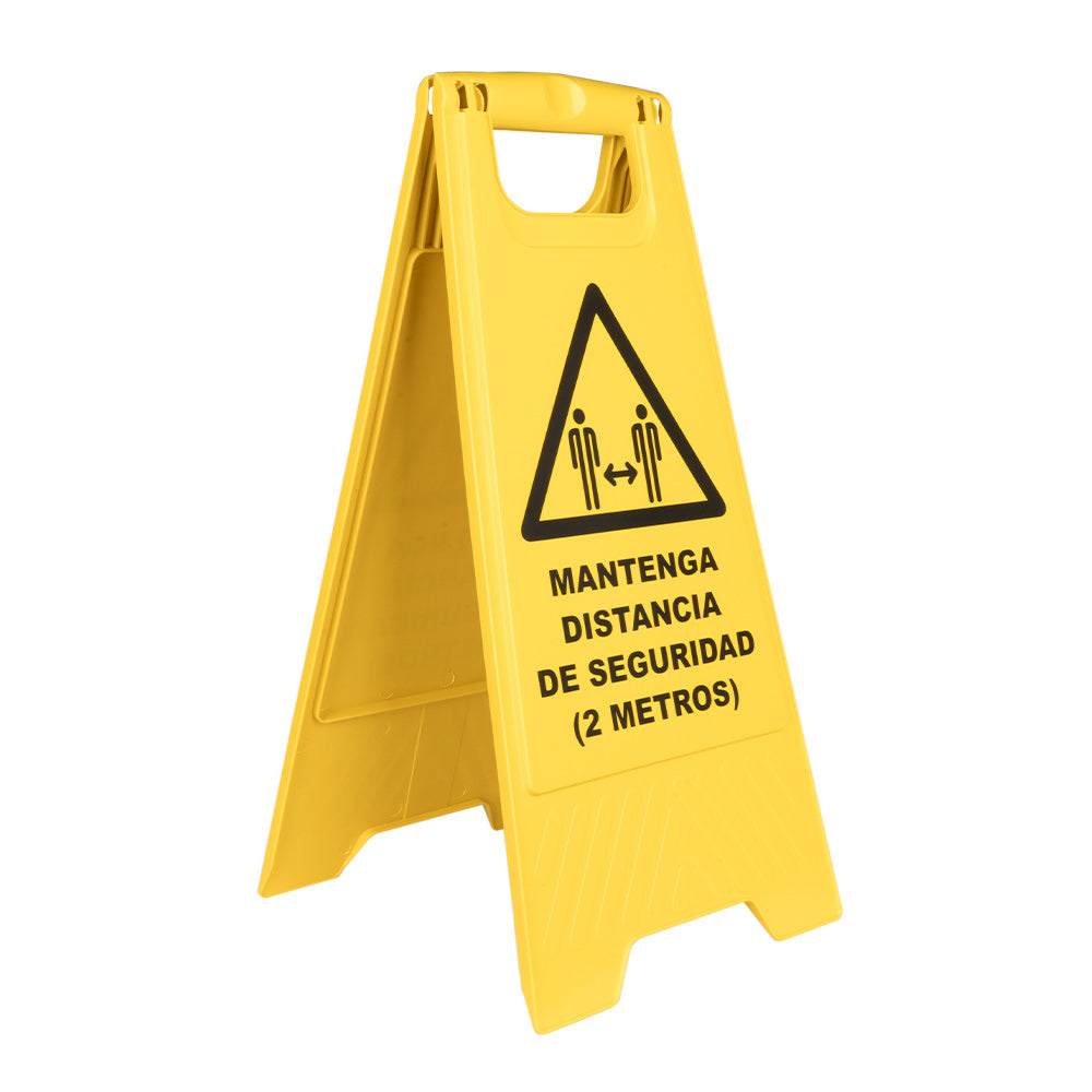 CABALLETE DE ADVERTENCIA - DISTANCIA DE SEGURIDAD