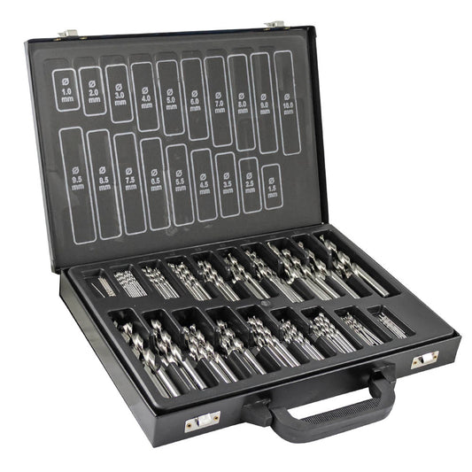ESTUCHE DE BROCAS HELICOIDALES 1-10MM HSS 4341