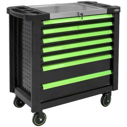 XL TOOL CART WITH 7 DRAWERS EMPTY - GREEN