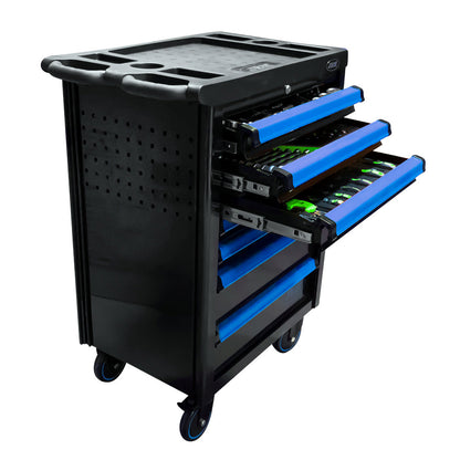 7 DRAWER TOOL CART BLUE - EMPTY