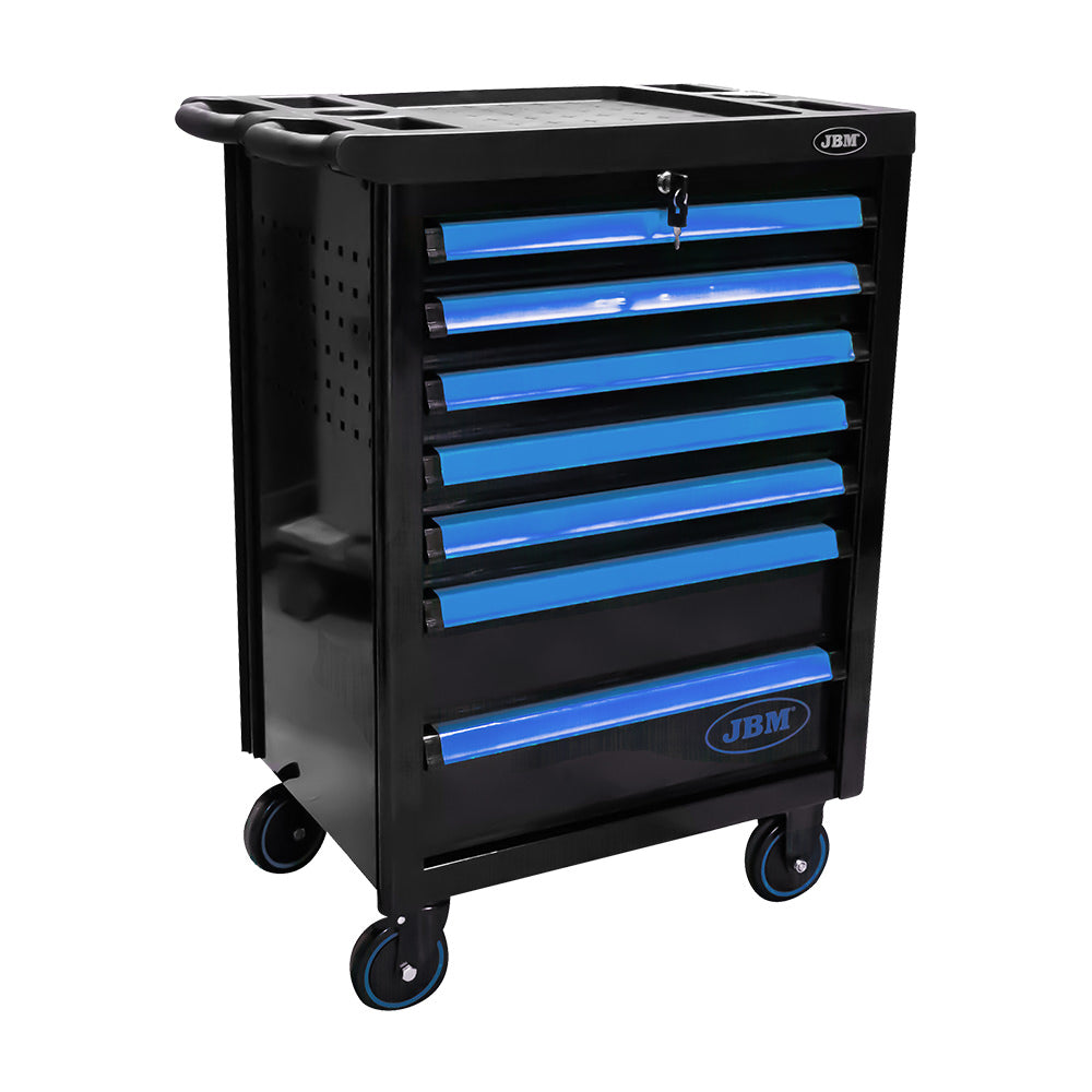 7 DRAWER TOOL CART BLUE - EMPTY