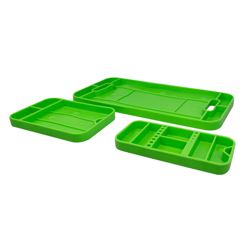 SET DE 3 BANDEJAS DE HERRAMIENTAS FLEXIBLES ANTIDESLIZANTES