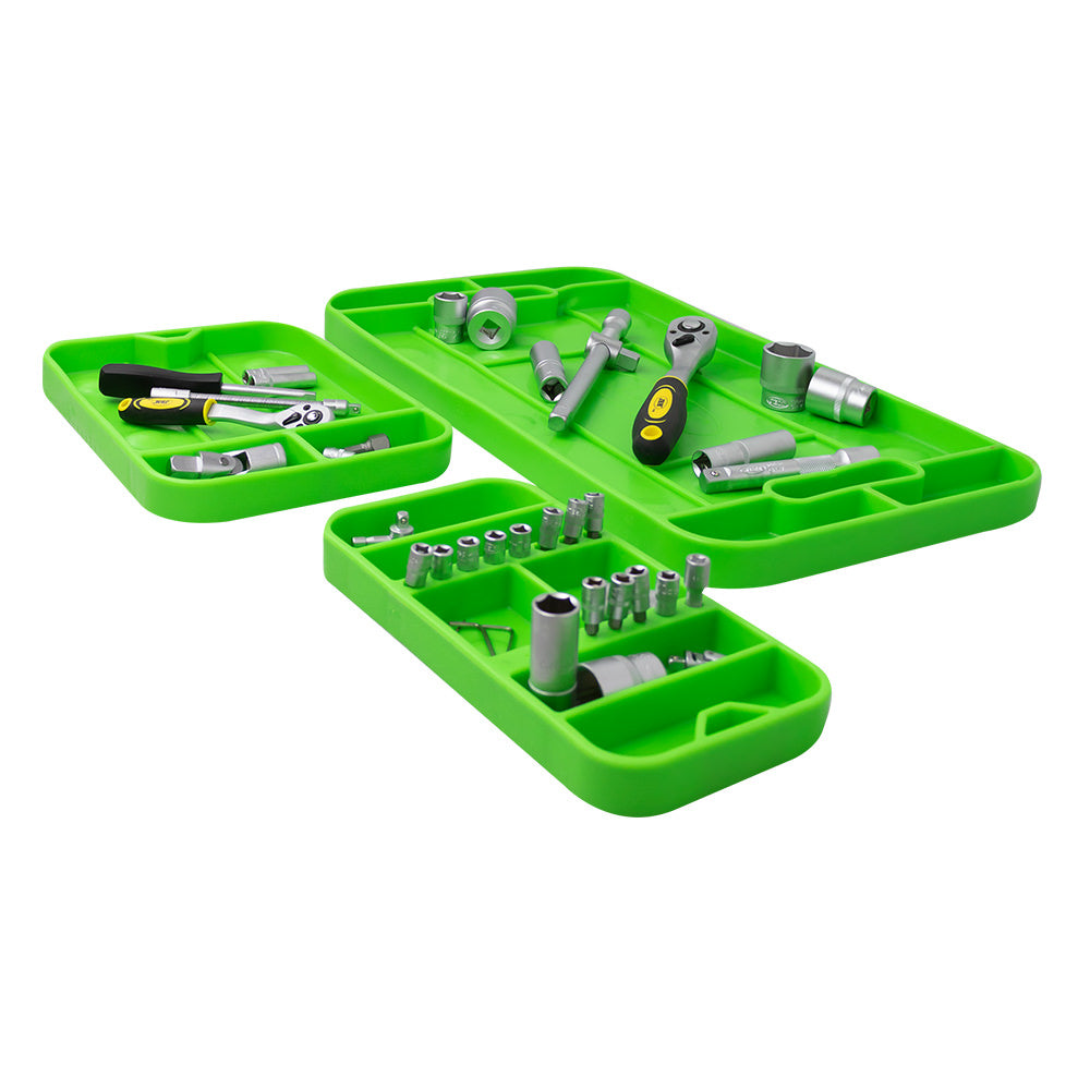 SET DE 3 BANDEJAS DE HERRAMIENTAS FLEXIBLES ANTIDESLIZANTES