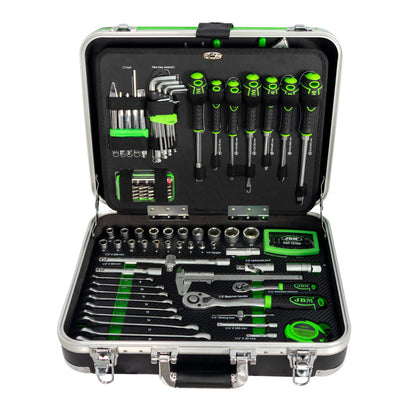 135 PIECE TOOL CASE WITH ZINC PLATED HEXAGON SOCKETS