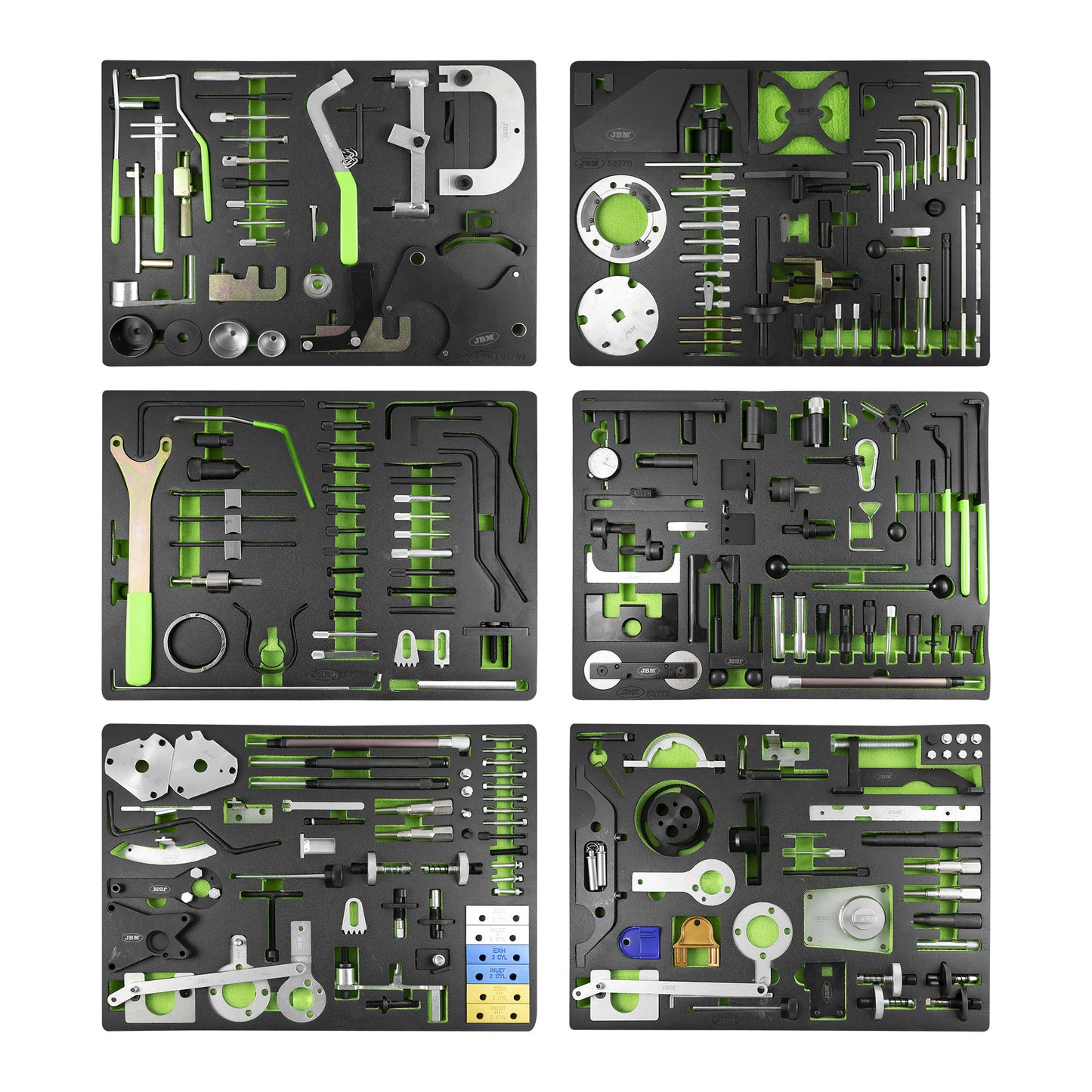 CARRO DE HERRAMIENTAS ESPECIAL KIT DE CALADO 7 CAJONES VERDE