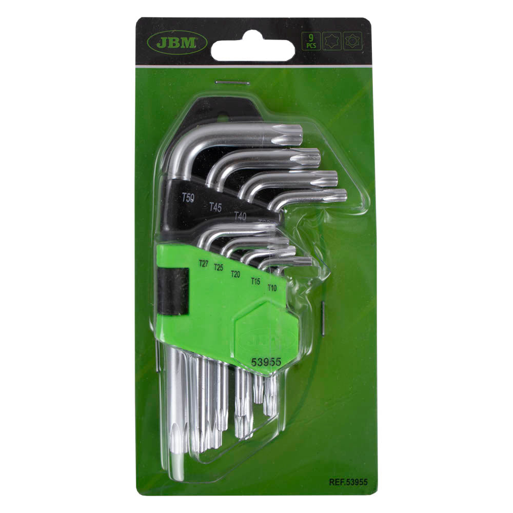 SET DE 9 LLAVES TORX CORTAS