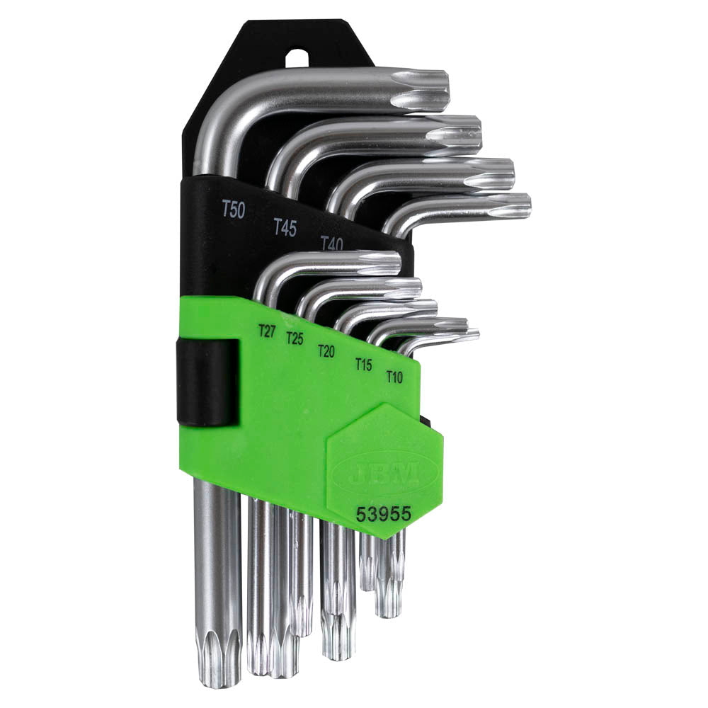 SET DE 9 LLAVES TORX CORTAS