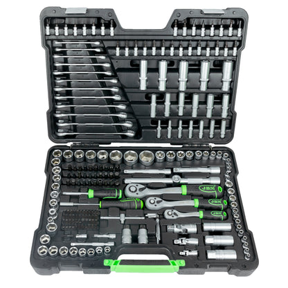 216 PIECE TOOL CASE WITH HEXAGON SOCKETS, ZINC PLATED