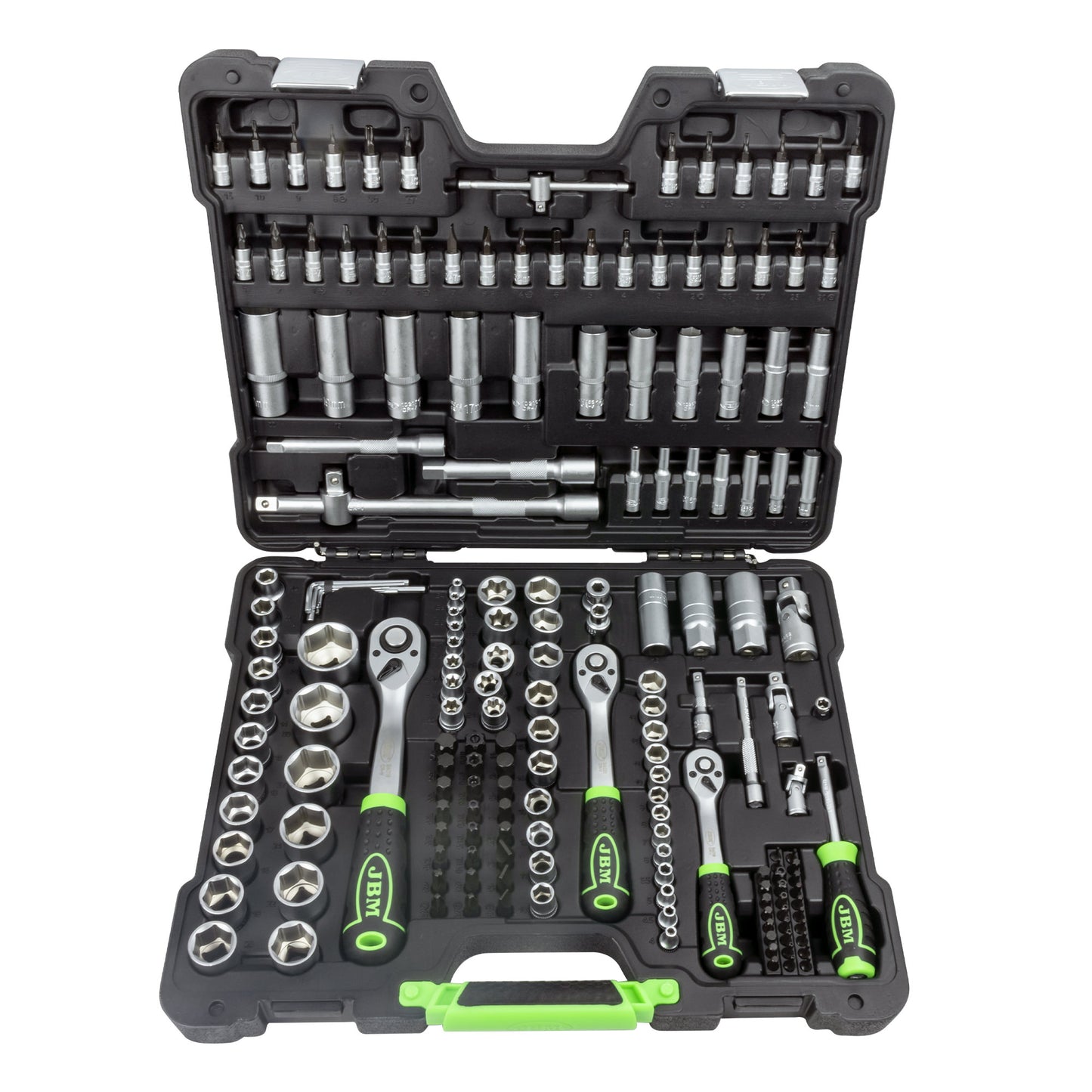 179 PIECE TOOL CASE WITH HEXAGON SOCKETS, ZINC PLATED