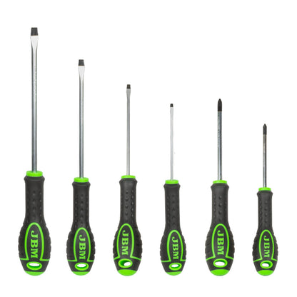 SET OF 6 SCREWDRIVERS (2 STAR + 4 FLAT)