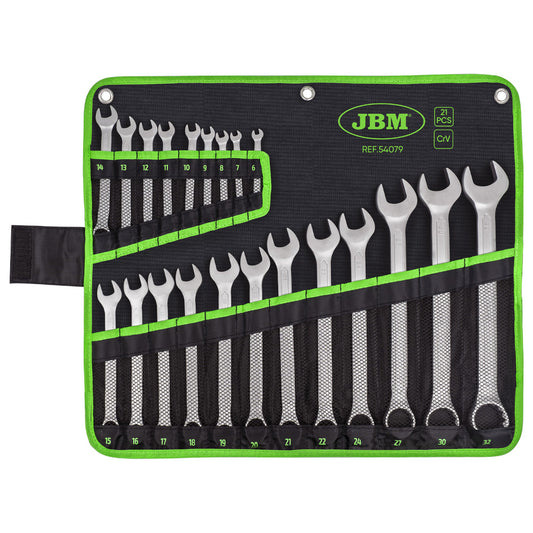 SET OF 21 COMBINATION WRENCHES