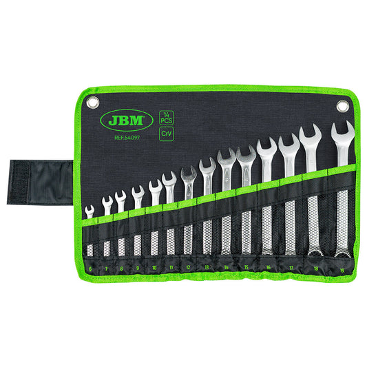 SET OF 14 COMBINATION WRENCHES