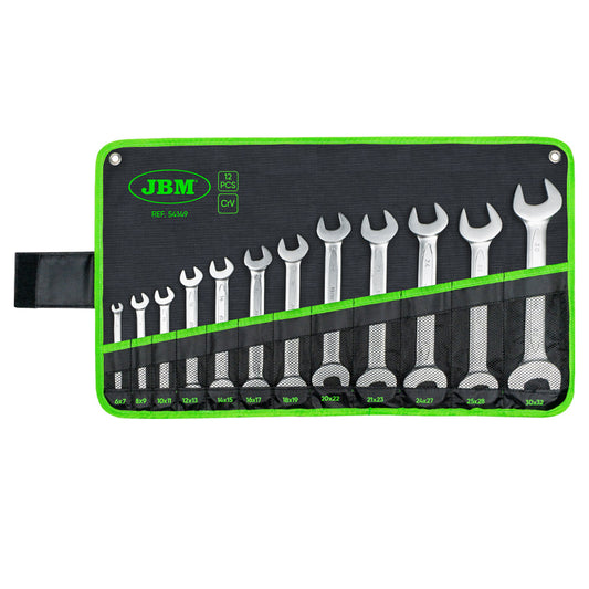 SET OF 12 FIXED WRENCHES