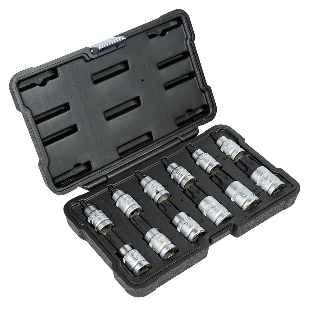 SET 12 PIEZAS 1/2" PUNTA TORX