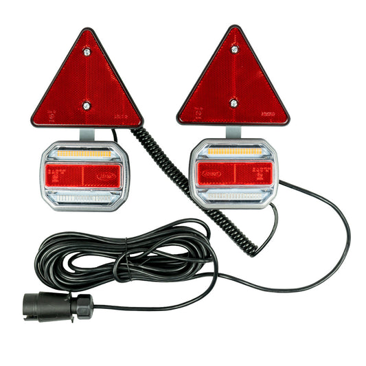 KIT MAGNÉTICO CON 2 PILOTOS LED Y 2 CATAREFLECTANTES