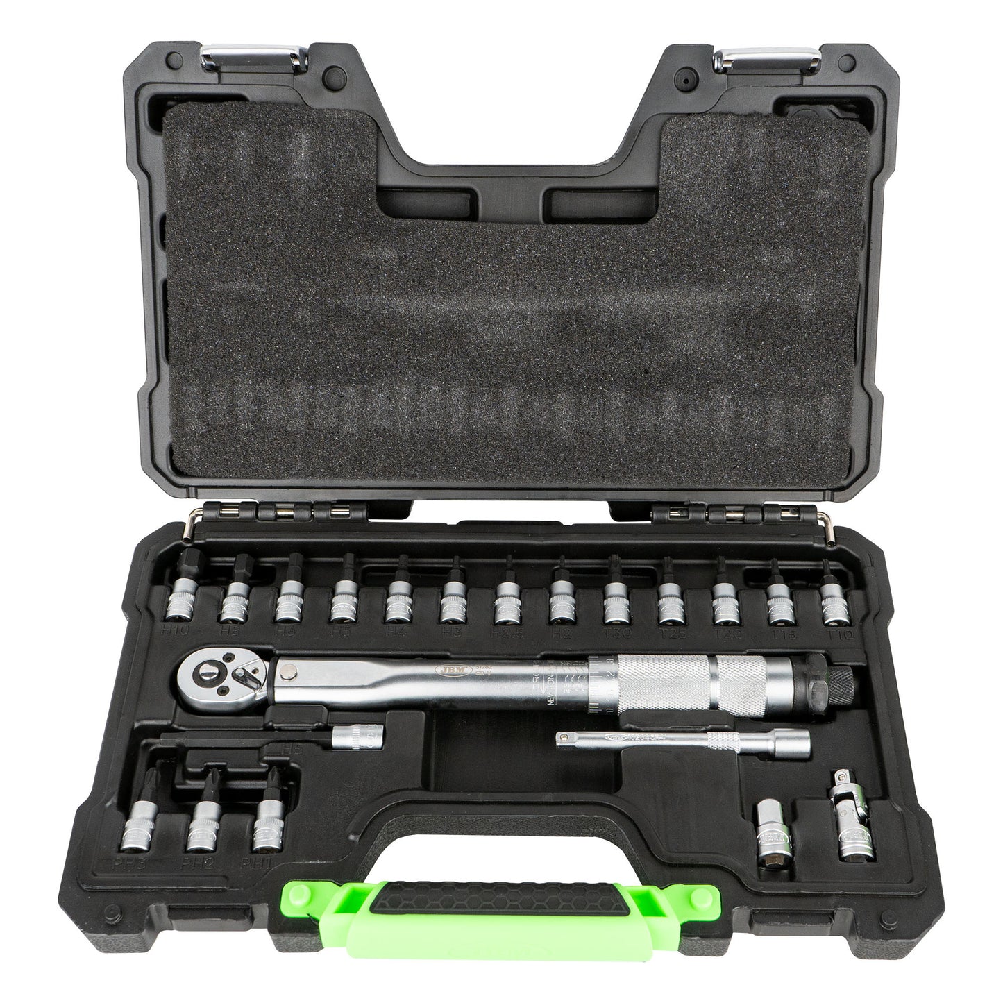 21 PIECE TOOL KIT WITH 1/4" TORQUE WRENCH