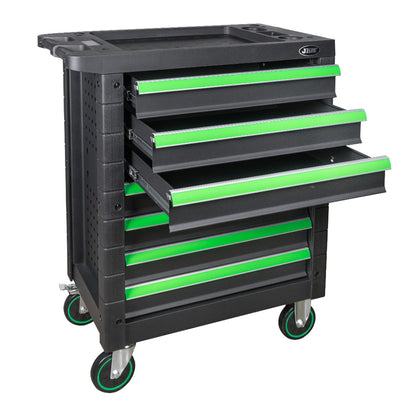 TOOL CART 7 EQUAL DRAWERS GREEN