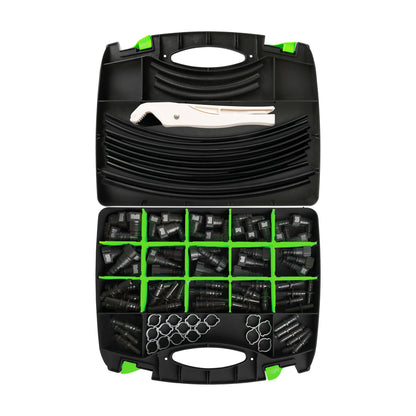ESTUCHE DE CONECTORES Y TUBOS PARA COMBUSTIBLE 95PCS