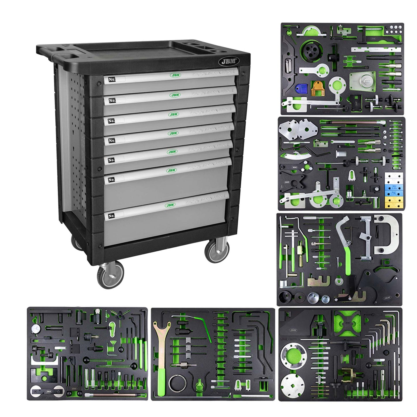 SPECIAL TOOL TROLLEY WITH 7 DRAWERS GRAY