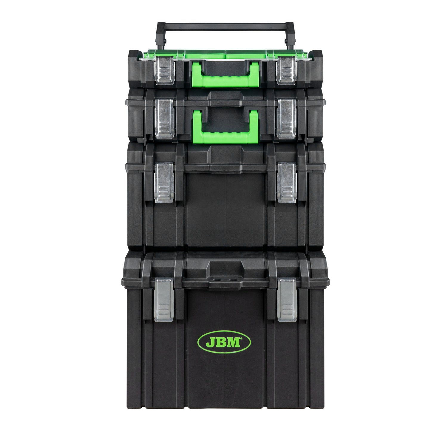 CARRO MODULAR CON 4 CAJAS APILABLES