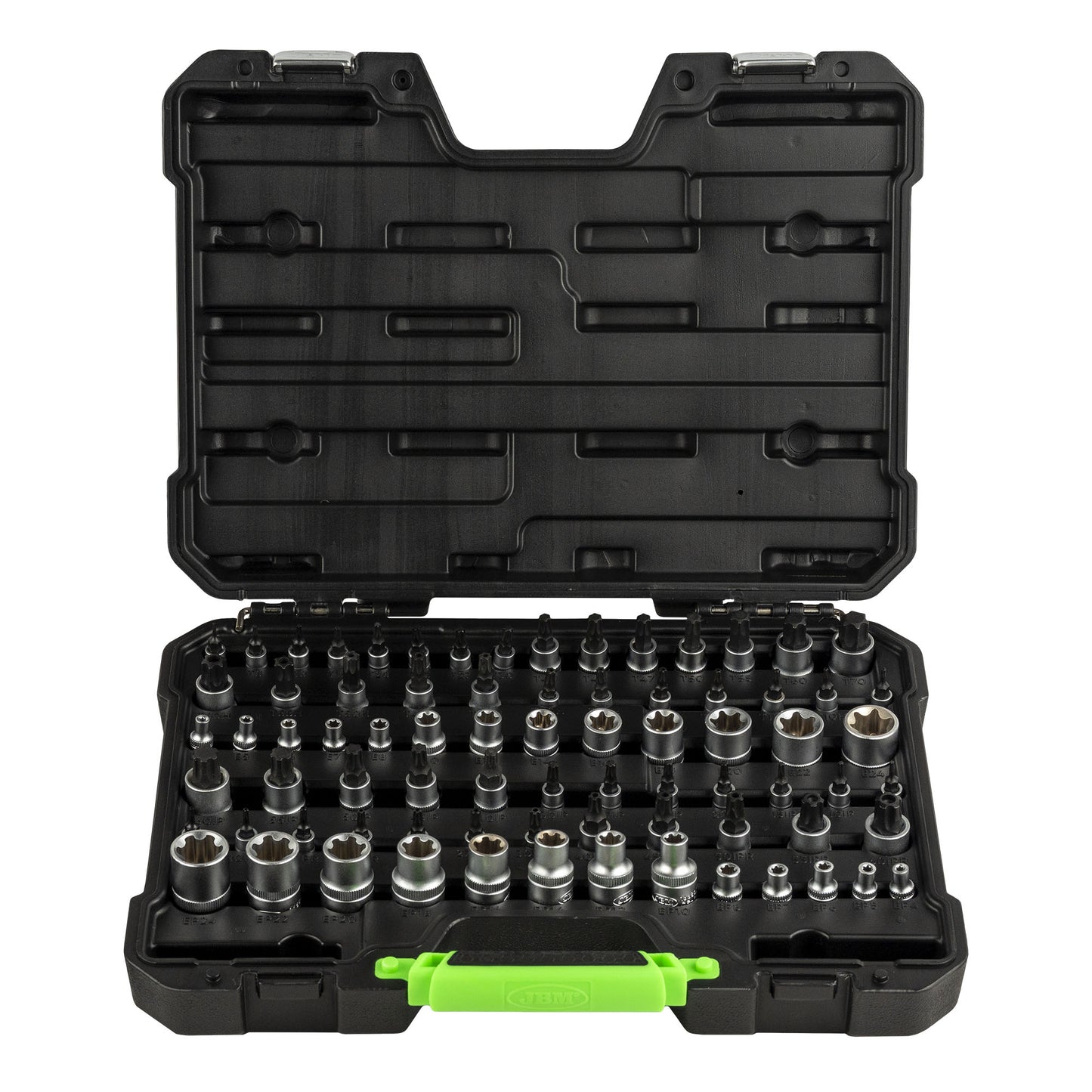 MALETÍN DE VASOS Y PUNTAS TORX / TORX PLUS DE 77 PIEZAS