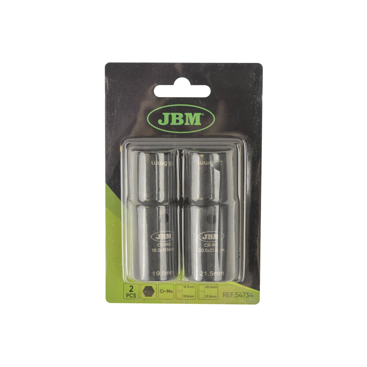 SET DE 2 VASOS DE IMPACTO 1/2" PARA  LLANTAS DE ALUMINIO DE FORD