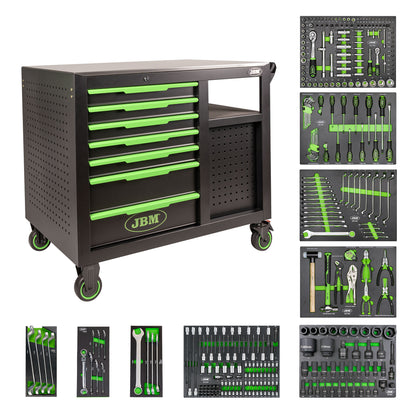 TOOL CART 7 FRONT DRAWERS 4 SIDE DRAWERS - ASSEMBLED