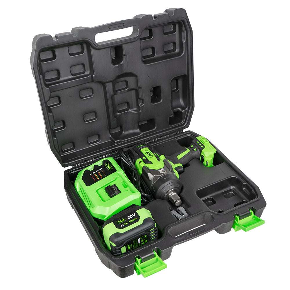 3/4" 1300NM BATTERY BRUSHLESS IMPACT GUN WITH CASE