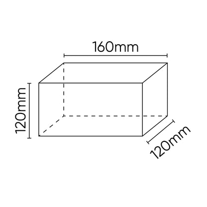 TACO DE GOMA PARA ELEVADOR 160X120X120MM