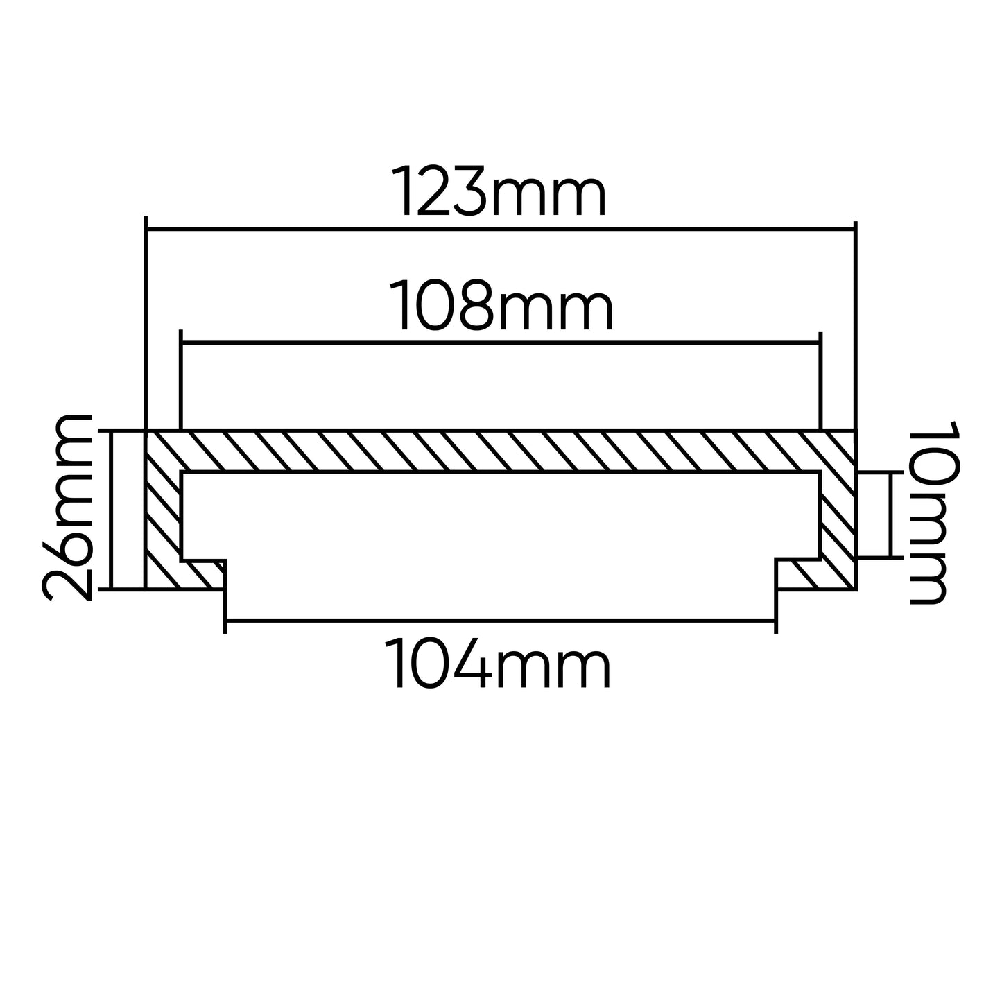 TACO DE GOMA PARA ELEVADOR RAVAGLIOLI/WERTHER 123MM