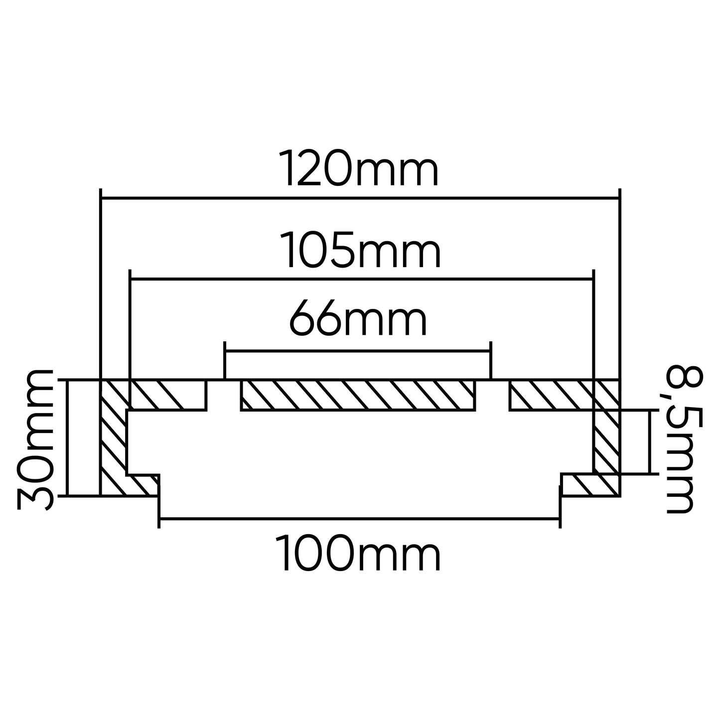 TACO DE GOMA PARA ELEVADOR TWIN BUSCH 120MM