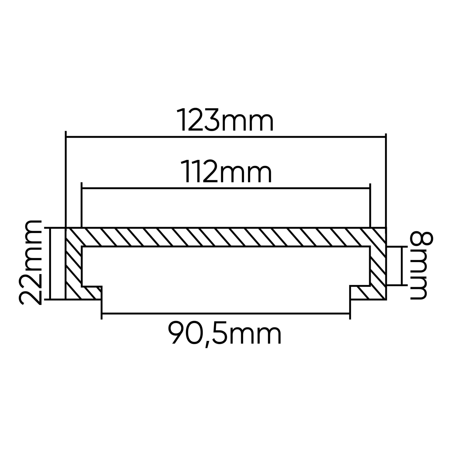 TACO DE GOMA PARA ELEVADOR ROTARY 123MM