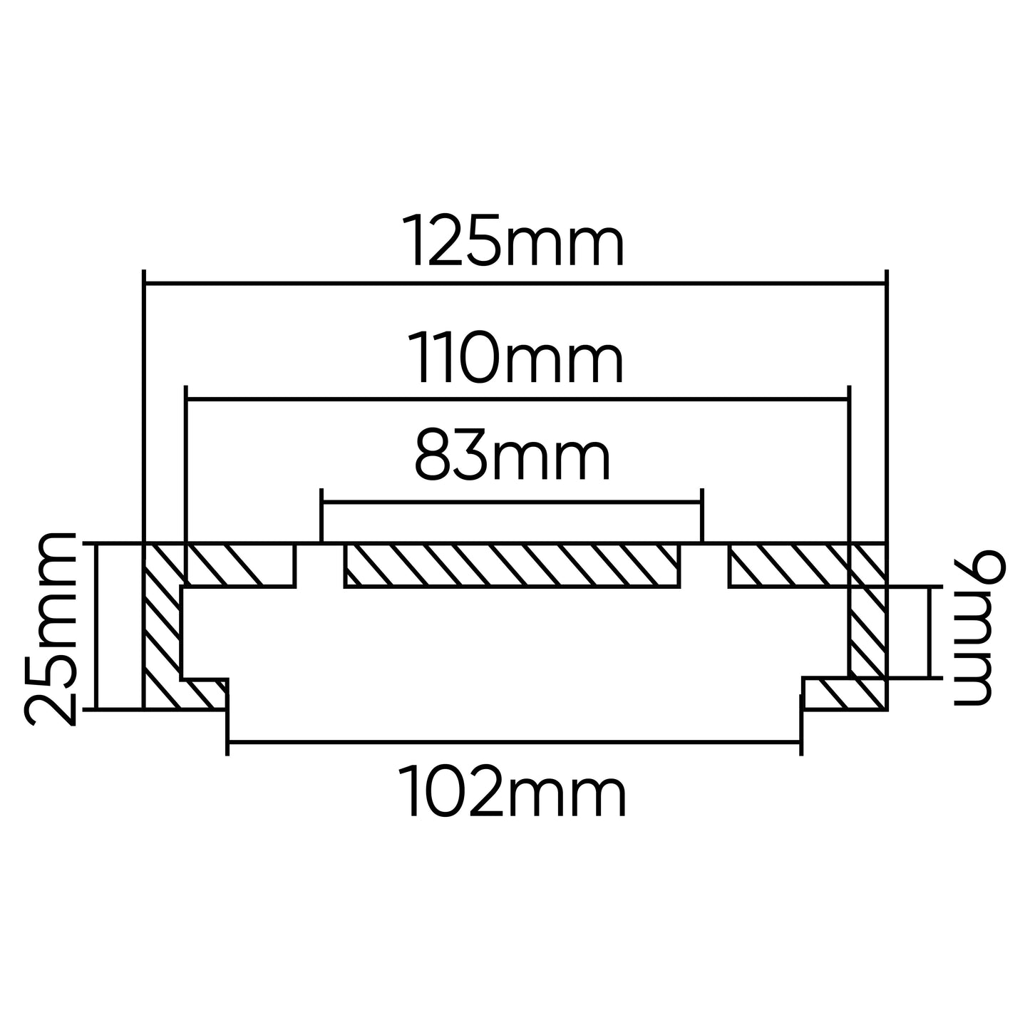 TACO DE GOMA PARA ELEVADOR SLIFT/IME 125MM